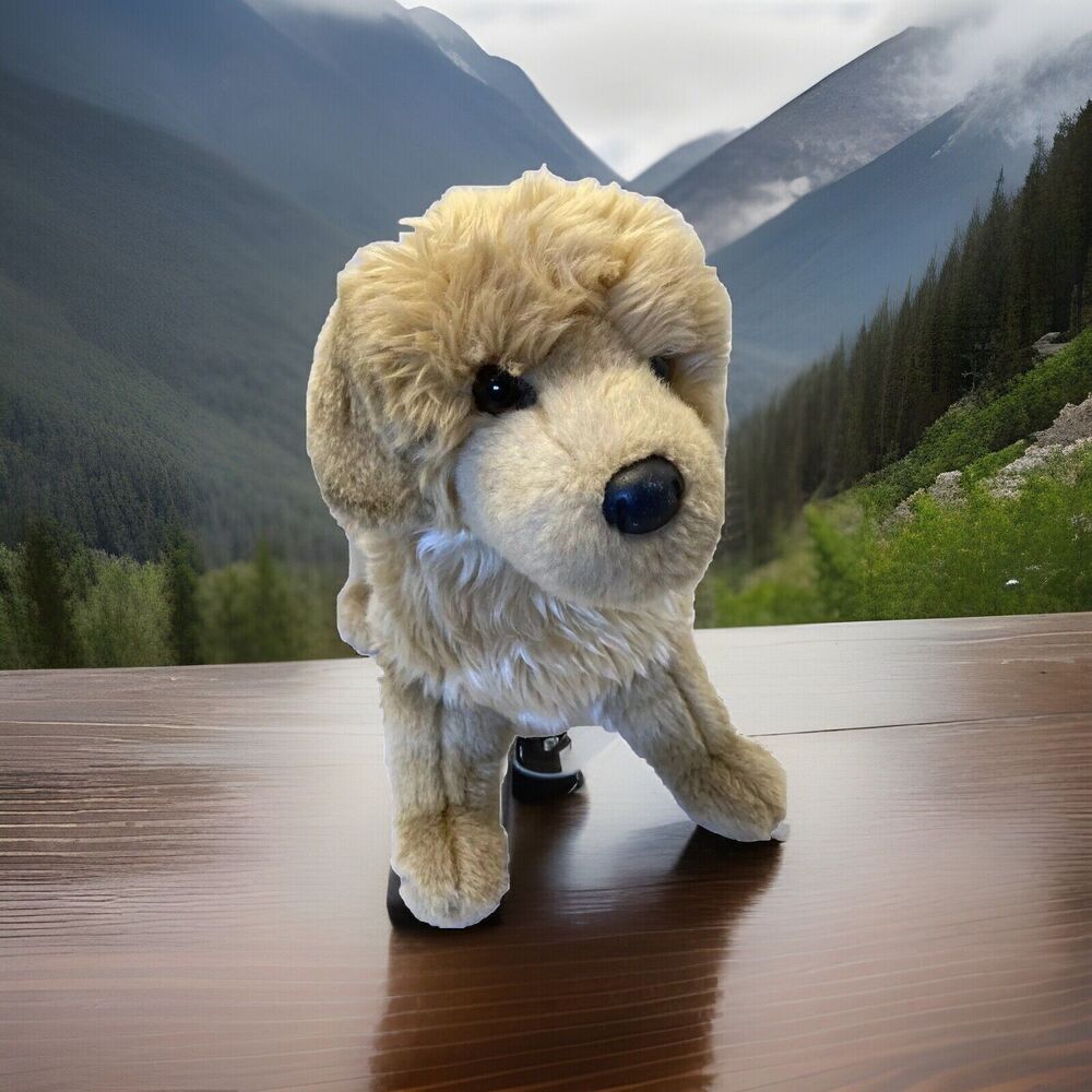 Bass Pro Shops Standing Golden Retriever Plush Stuffed Animal 17 Inches Long